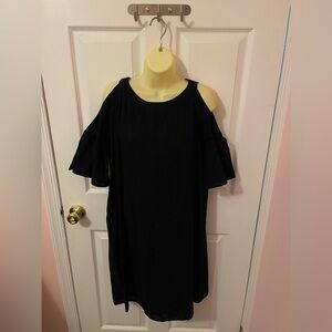 Old Navy Cold Shoulder Black Dress